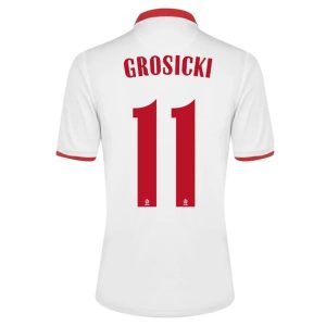 Billige Fotballdrakter Polen Grosicki 11 Hjemmedrakt 2021 – Kortermet