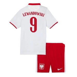 Fotballdrakter Polen Lewandowski 9 Barn Hjemmedrakt