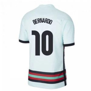 Billige Fotballdrakter Portugal Bernardo 10 Bortedrakt 2021 – Kortermet