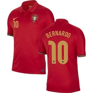 Billige Fotballdrakter Portugal Bernardo 10 Hjemmedrakt 2021 – Kortermet