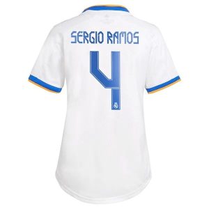 Fotballdrakter Real Madrid Sergio Ramos 4 Hjemmedrakt Dame 2021-2022