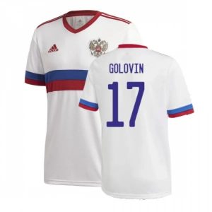 Billige Fotballdrakter Russland Golovin 17 Bortedrakt 2021 – Kortermet