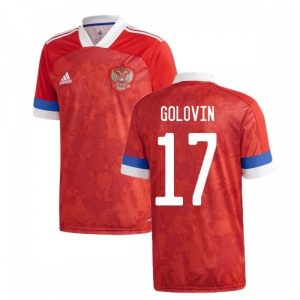 Billige Fotballdrakter Russland Golovin 17 Hjemmedrakt 2021 – Kortermet