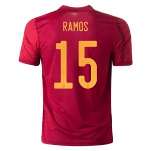 Billige Fotballdrakter Spania Sergio Ramos 15 Hjemmedrakt 2021 – Kortermet