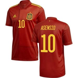 Billige Fotballdrakter Spania Asensio 10 Hjemmedrakt 2021 – Kortermet