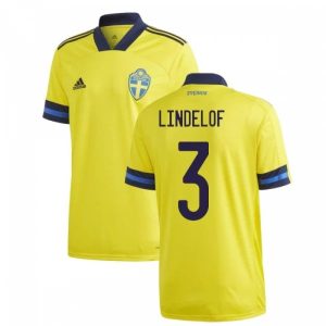 Billige Fotballdrakter Sverige Lindelöf 4 Bortedrakt 2021 – Kortermet