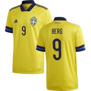 Billige Fotballdrakter Sverige Berg 9 Hjemmedrakt 2021 – Kortermet