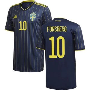 Billige Fotballdrakter Sverige Forsberg 10 Bortedrakt 2021 – Kortermet