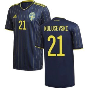 Billige Fotballdrakter Sverige Kulusevski 21 Bortedrakt 2021 – Kortermet