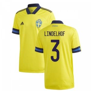 Billige Fotballdrakter Sverige Lindelhof 3 Hjemmedrakt 2021 – Kortermet