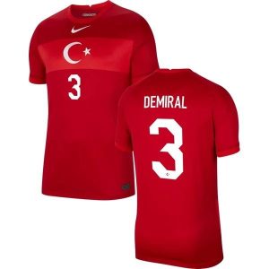 Billige Fotballdrakter Tyrkia Demiral 3 Bortedrakt 2021 – Kortermet