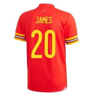 Fotballdrakter Wales James 20 Hjemmedrakt 2020-2021