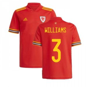 Billige Fotballdrakter Wales Williams 3 Hjemmedrakt 2021 – Kortermet