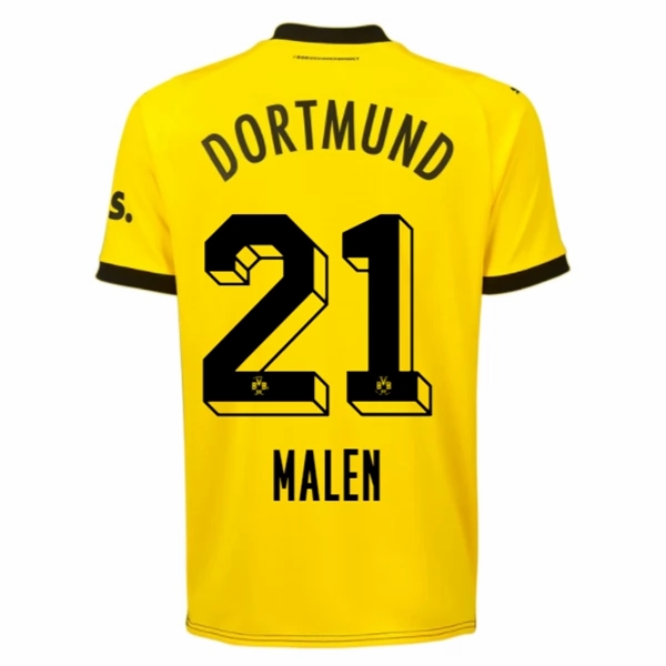 Billige Fotballdrakter BVB Borussia Dortmund Malen 21 Hjemmedrakt 2023 2024 – Kortermet