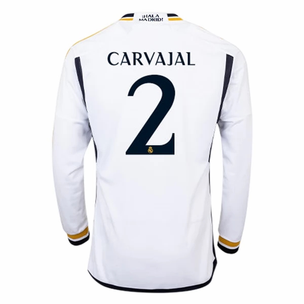 Billige Fotballdrakter Real Madrid Carvajal 2 Hjemmedrakt 2023 2024 – Langermet