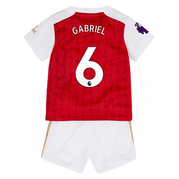 Fotballdrakter Arsenal Gabriel 6 Barn Hjemmedraktsett 2023-2024