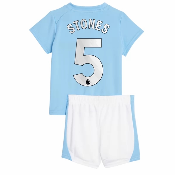 Fotballdrakter Manchester City Stones 5 Barn Hjemmedraktsett 2023-2024