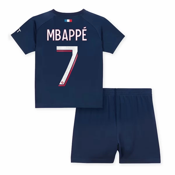 Fotballdrakter Paris Saint Germain PSG Kylian Mbappé 7  Barn Hjemmedraktsett 2023-2024