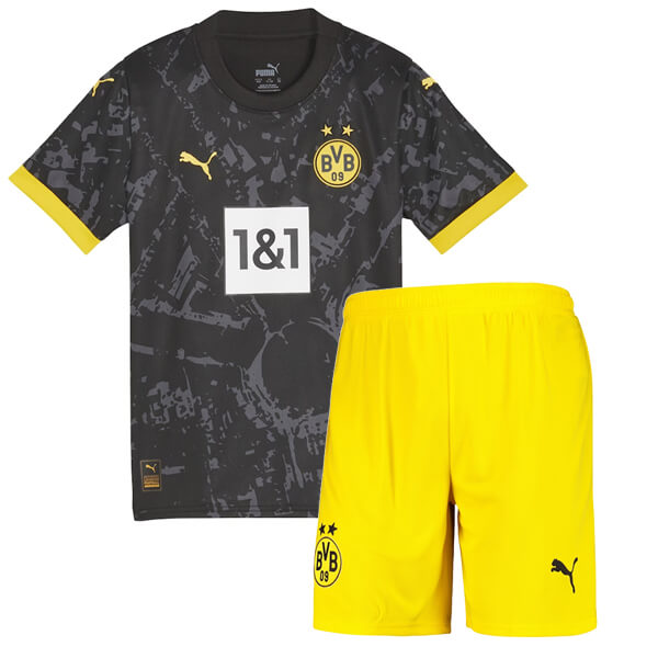 Fotballdrakter BVB Borussia Dortmund Barn Bortedrakt 2023-24