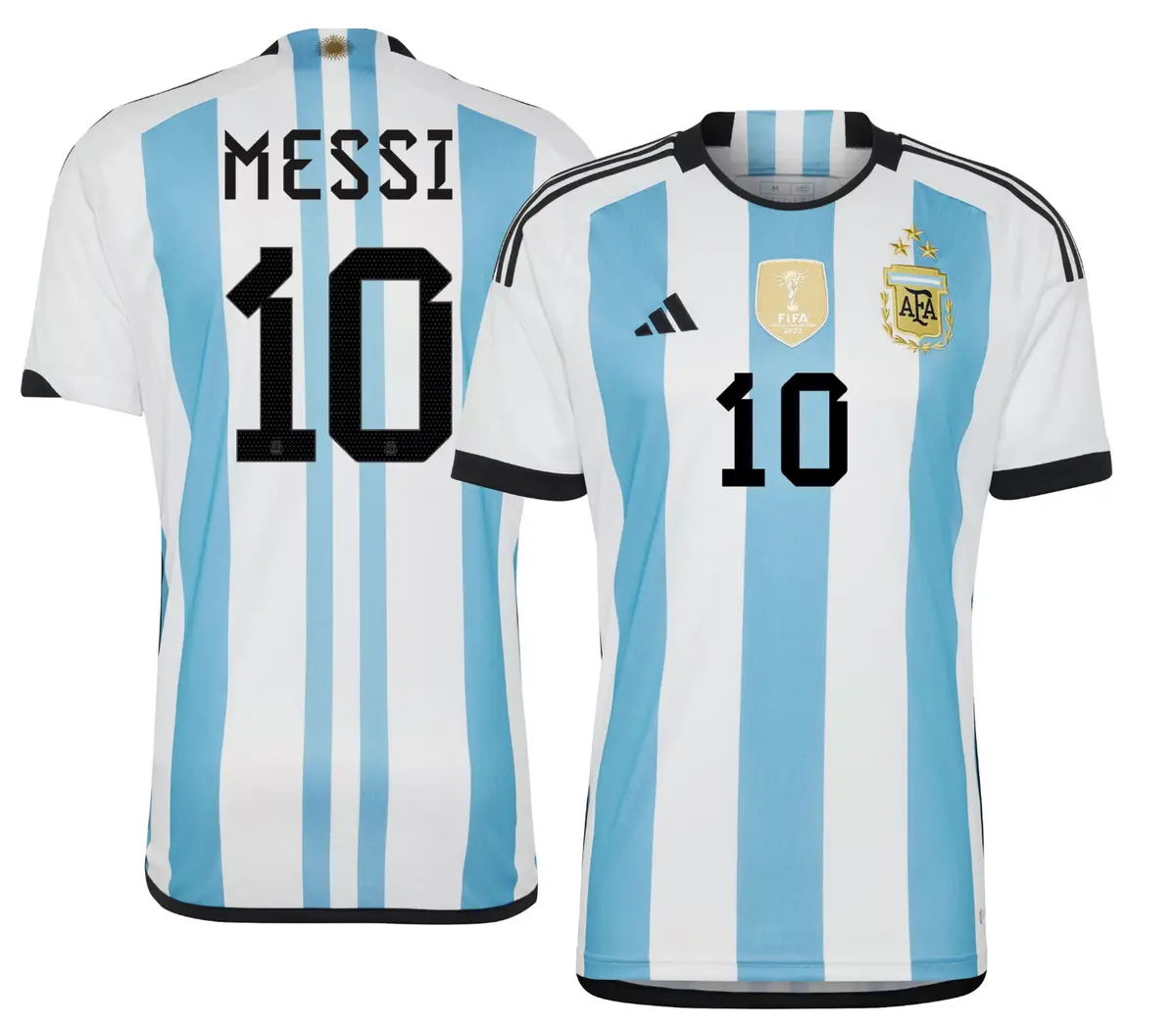 Billige Fotballdrakter Argentina Messi 10 Hjemmedrakt 2022-23 Kortermet